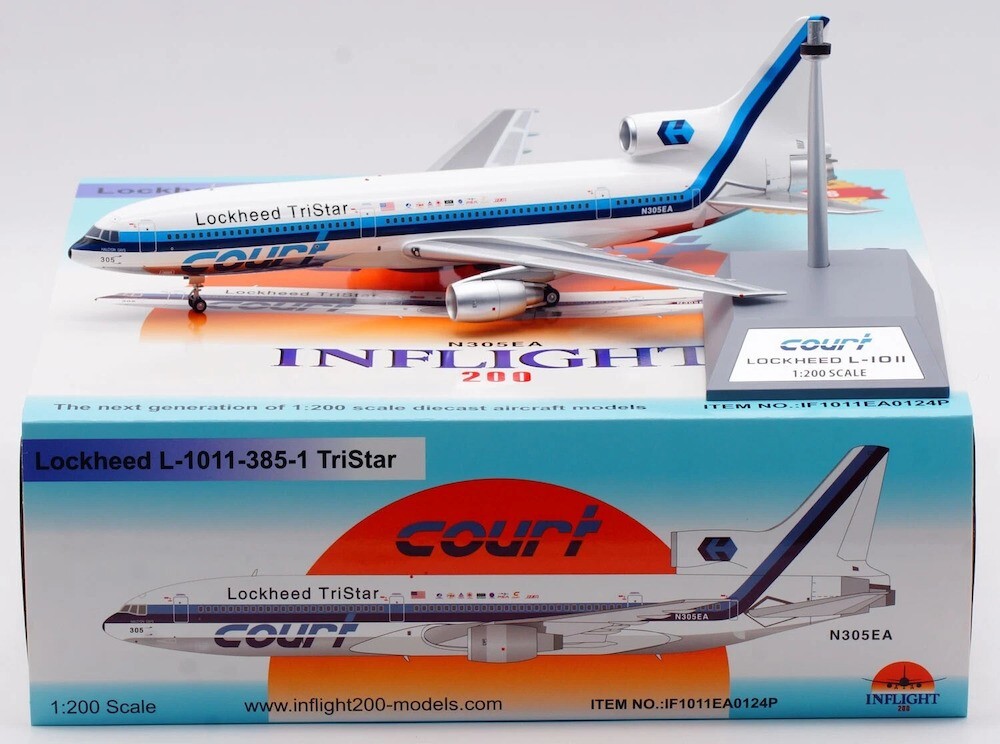 航空機・ヘリコプター INFLIGHT 1:200 Lockheed L-1011 N305EA Lockheed (Court Line) / L-1011 / N305EA / IF1011EA0124P / 1:200