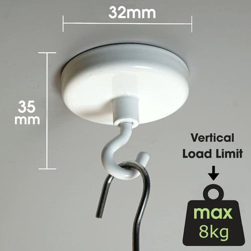 Magnetische Haken extra stark, strapazierfähiger Deckenaufhänger oder hängender Kühlschrankmagnet - Bild 9 von 24