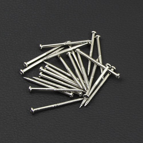 100 tornillos para pastilla CR/BL P90 tornillos para pastilla tornillos de ajuste de altura 2,6x36 mm para guitarra - Imagen 11 de 14