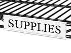 Uline S-14461 Wire Shelving Snap-On Label holders 25 Pack New 3 x 1-1/4"