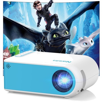 Tragbarer Mini Projektor 1080P; Heimkino & Outdoor; USB, HDMI, Bluetooth