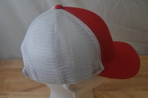 Sombrero ajustable Stutsman rojo/blanco a presión - Imagen 4 de 7