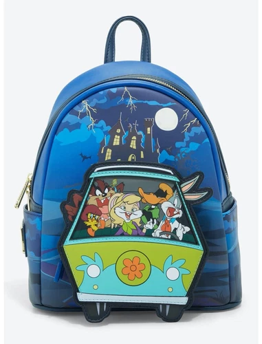 Loungefly WB 100th Anniversary Looney Tunes Scooby Mash Up Mini Backpack NEW