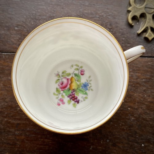 AYNSLEY Tea Cup Saucer Set #4118 Fruit Grapes Flowers 29pc - SUPERB Antique - Picture 13 of 17