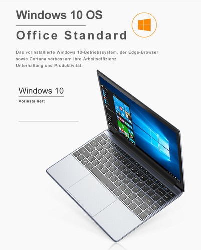 CHUWI HeroBook Pro 14.1'' 2.6GHz Windows 11 Portatile Laptop Intel N4020 8+256GB - Zdjęcie 10 z 11