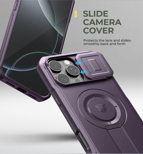 Funda Dexnor para iPhone 16/16 Pro Max resistente a prueba de golpes magnética y cubierta de cámara - Imagen 136 de 156