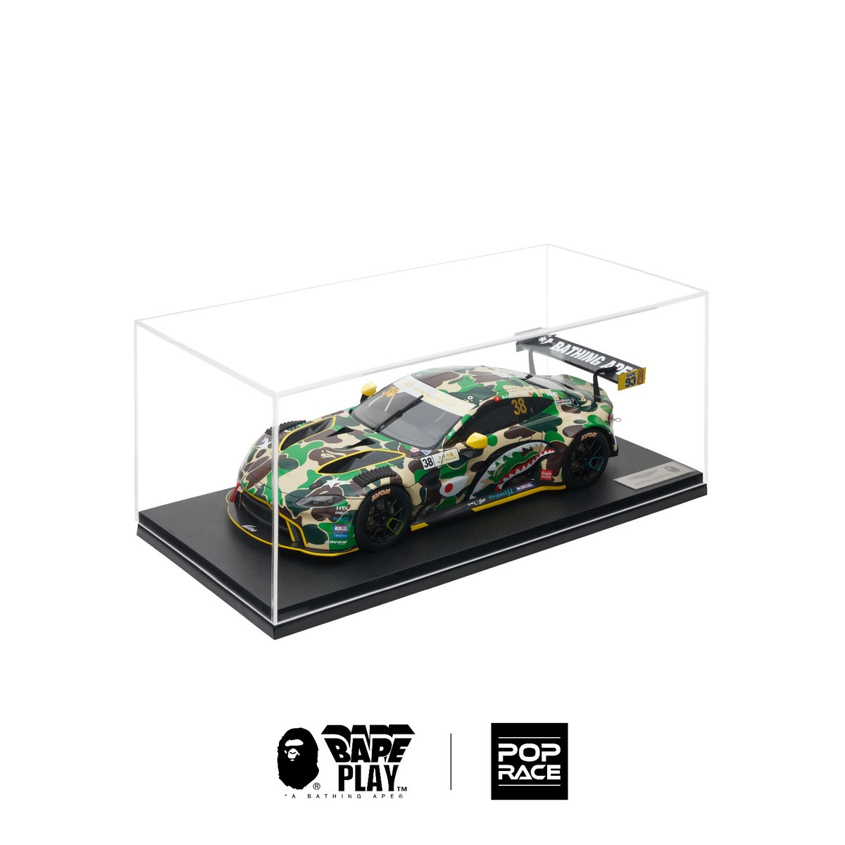 Pop Race Aston Martin GT3 - Bathing Ape 1:18 Scale Diecast