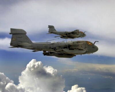 US Navy (USN) EA-6B Prowler aircraft 12X18 Photograph