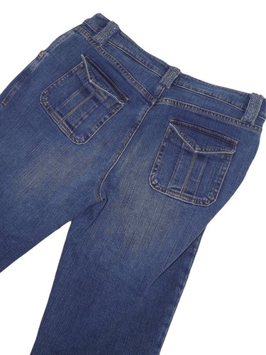 Iblues By Max Mara Pantalone Jeans Donna Blu Denim 3/4 It 42 46 W 28 32 De 36 40 - Picture 6 of 11