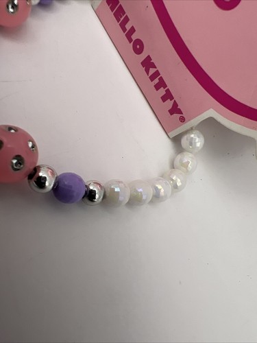 NEW! 2012 Sanrio Hello Kitty Plastic Beaded Stretch Charm Bracelet NWT Claire’s - Picture 4 of 9