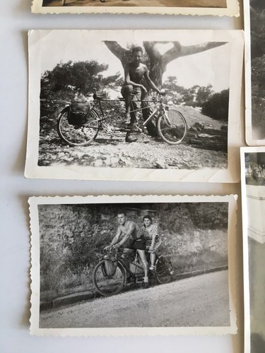 lot 29 ancienne photo amateur scène de vie à vélo vintage 1930-1960 - Foto 7 di 9