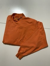 Beretta Italian Firearms Guns Weapons Orange Mock Neck L/S Embroidered Shirt MD