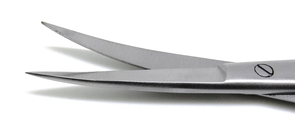 3 Piezas Dental Quirúrgico Médico ORL Tijera Kelly Curvada 7" Instrumento Afilado/Afilado Foto 4 de 4