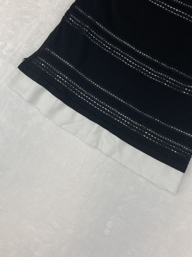 Suéter de ganchillo para mujer White House Black Market manga larga negro talla M - Imagen 7 de 14