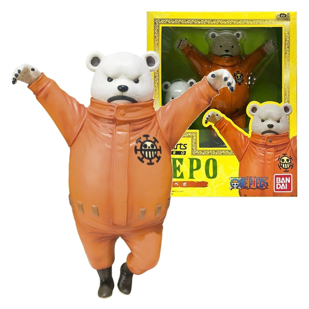 BANDAI Figuarts ZERO ONE PIECE BEPO Action Figure 160mm Heart