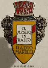 MAGNETI MARELLI RADIO MARELLI IL MEGIO IN RADIO PLACCHETTA PUBBLICITARIA 