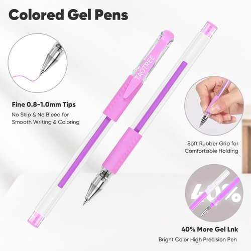 Professional Quality Glitter Gel Pens - 36 Colors, Smooth Writing & Storage Case - Picture 4 of 9