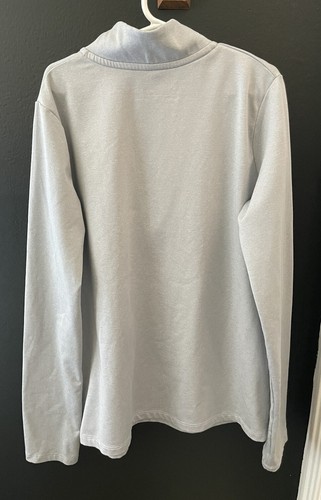 Boys Under Armour Loose ColdGear Gray1/4 Zip Pullover Jacket - Size YLG - Picture 2 of 3
