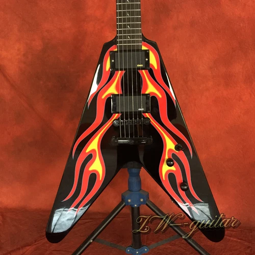 James Hetfield Inspired JH-1 Style Flying V Electric Guitar - Mahogany Body&Neck