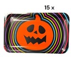 15 Halloween Partyware Children's Pumpkin Platters