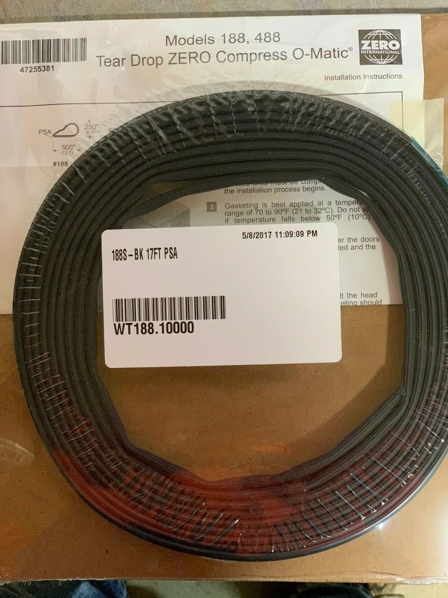 Zero #188 Adhesive Weatherstrip, .5