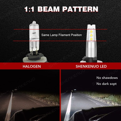 For Chevy Aveo/Aveo5 2004-2008 6000K 4x LED Headlight High/Low + Fog Light Bulbs - Picture 15 of 18