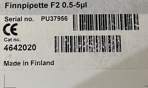 Thermo Scientific 4642020 Finnpipette F2 Pipetta a canale singolo 0,5 - 5 μL micro - Foto 4 di 4