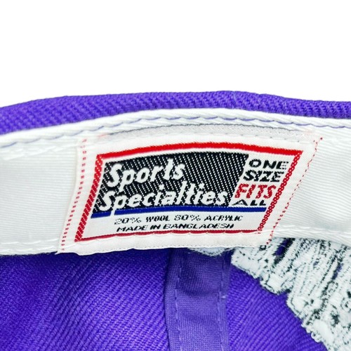VTG RARE SACRAMENTO KINGS WOOL SPORTS SPECIALTIES TWO TONE SIDE SCRIPT SNAPBACK - Picture 7 of 7