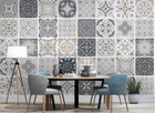 3D Grey Tile Pattern G1896 Wallpaper Wall Murals Removable Self-adhesive Honey