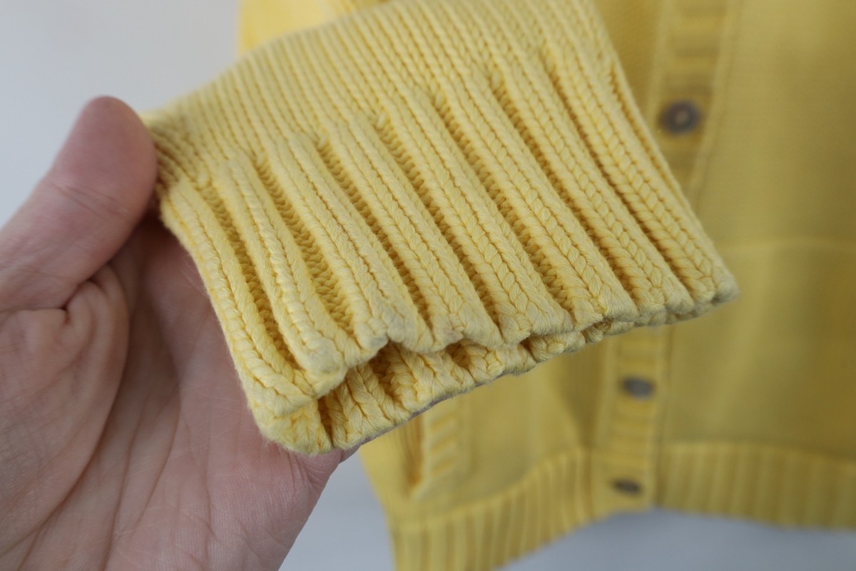 90s LANDS'END Cotton knit cardigan Vintage 90s Lands End