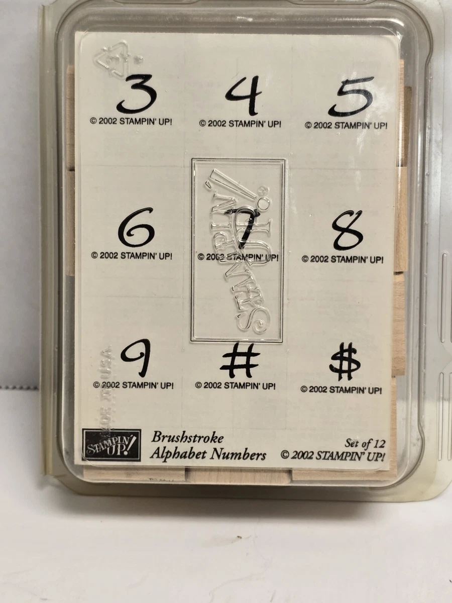 Stampin' Up! Numbers & Letters Craft Stamps for sale - eBay