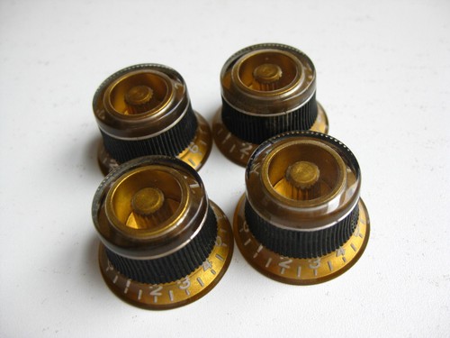 Gibson Les Paul Guitar Sure Grip Knobs Set for Project Upgrade - Picture 3 of 5