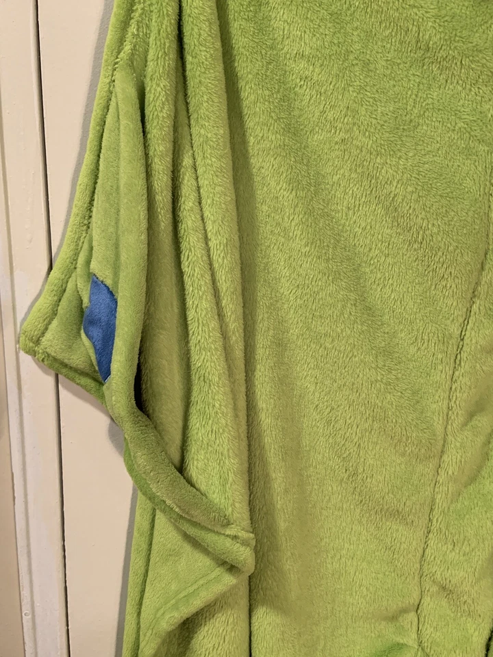 Lazy One Kids Hooded Dinosaur Blanket W/ Hand Pockets - Image 3 of 4