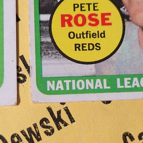 LOTE de 2 Pete Rose 1969 Topps #424 The Sporting News Liga Nacional All-Stars - Imagen 11 de 14