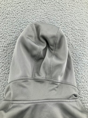 Vintage Nike Lebron Hoodie Mens Extra Large XL Gray Y2K Center Swoosh Dri Fit - Picture 17 of 17