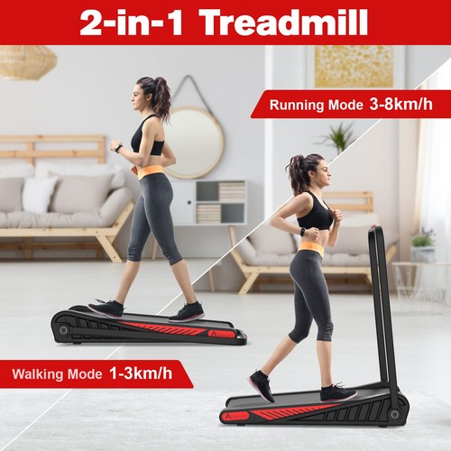 Electric Incline Treadmill,Folding Under Desk Walking Pad for Home Max 8 km/h - Picture 9 of 49