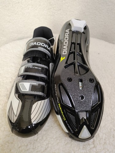 Diadora Trivex Men Sneakers 8 Black Synthetic Biking Bicycle Cycling Shoes - Picture 7 of 22