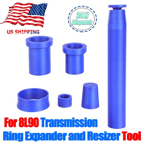 6x Transmission Ring Expander and Resizer Tool Kit For 8L90 Trans Tools Blue US - Foto 1 di 12