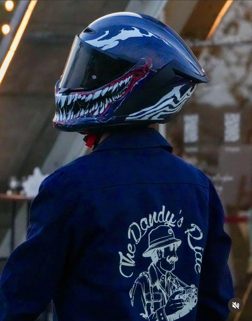 RUROC/ルロック EOX VENOM [新品,未使用] L サイズ. RUROC EOX VENOM Full Face Motorcycle Helmet L Size Black Red NEW