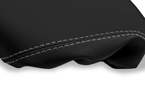 Fits 2004-2006 Pontiac GTO PVC Leather Console Lid Pull Over Cover Gray Stitch - Picture 5 of 10