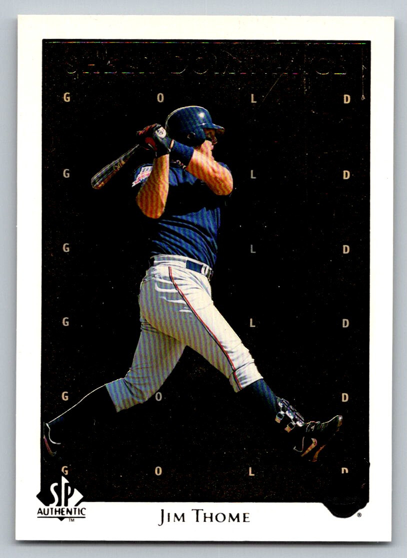 1998 SP Authentic Sheer Dominance Gold Jim Thome SD37 0733/2000