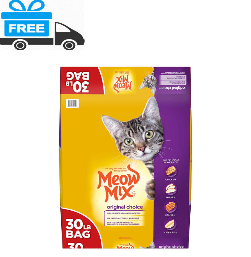 Salmon Meow Mix Brushing Bites Walmart Original Choice Dry Cat