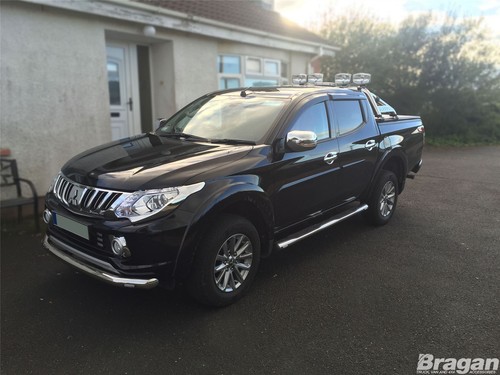 Side Bars To Fit Fiat Fullback 2016-2019 StainlessSteel SideTube 4x4 Accessories - Picture 9 of 9
