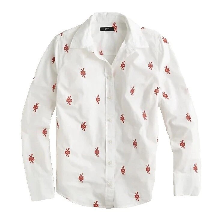 Camisetas geométrico J.CREW algodón para mujeres