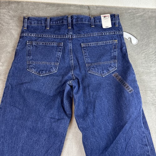 Union Line Union Made Herren Denim Jeans 36 x 30 Straight Leg Dark Wash Neu mit Etikett NEU - Bild 11 von 12