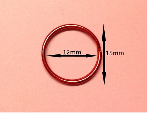 Double Loop Split Ring Key Rings Keyring Craft Findings Hoop Vary Size & Colour - Picture 48 of 103