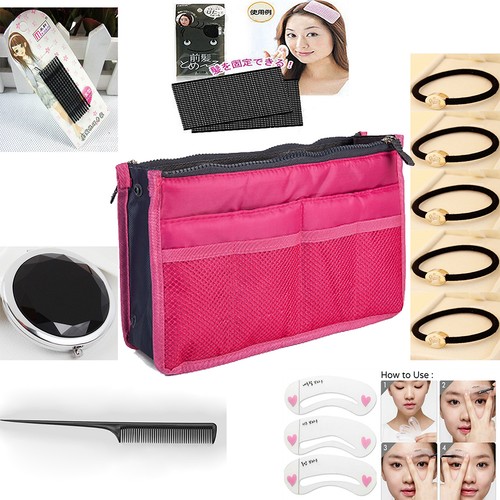 2 Pack Travel Insert Handbag Purse Large Liner Organizer Tidy Bags - Picture 116 of 170