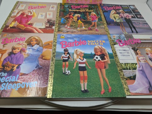 Vintage 1998 Barbie Golden Book set, Complete w/ All 6 Books, VG - Afbeelding 15 van 24