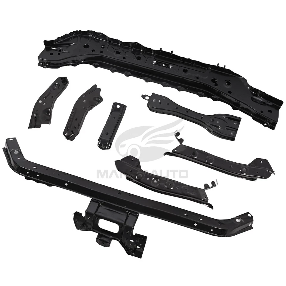 Juego de 8 soportes de radiador de soporte delantero de acero para Nissan Sentra 2013-2019 Foto 3 de 4