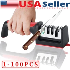 4 Solt Knife Sharpener Professional Ceramic Tungsten Kitchen Sharpening System